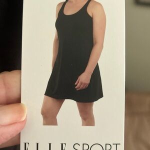 ELLE SPORT Women's Elegant Black Mini Dress